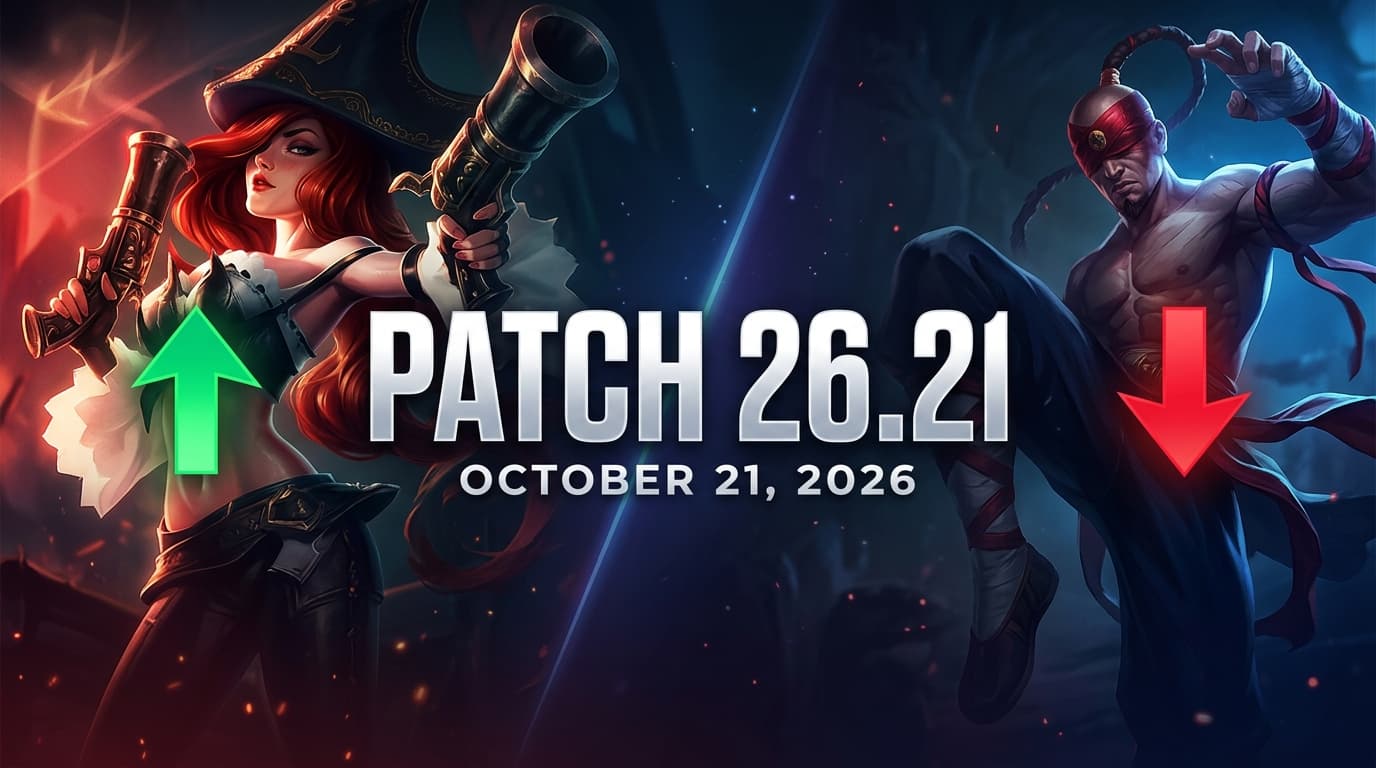 Patch 26.21 of League of Legends: buffs, nerfs y object changes